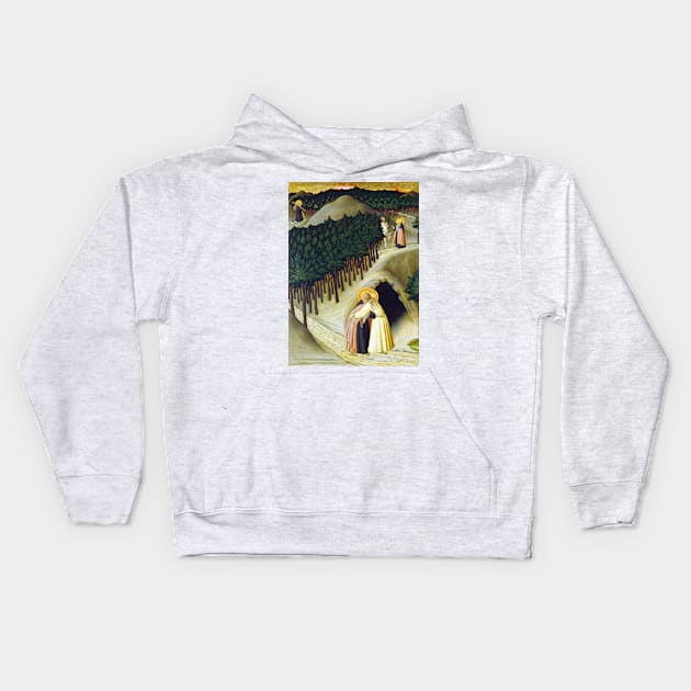 Sano di Pietro The Meeting of Saint Anthony and Saint Paul Kids Hoodie by pdpress